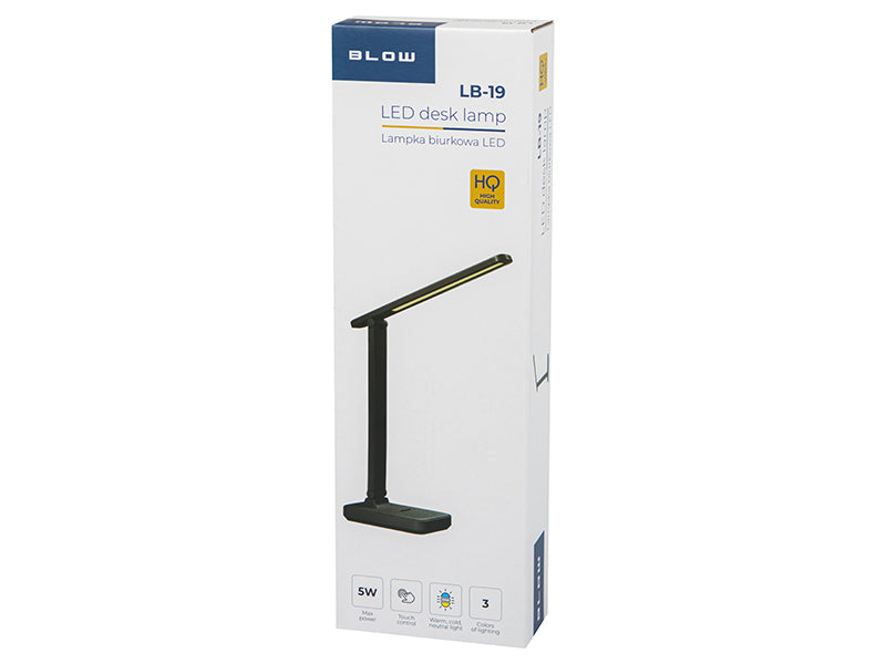 44-163# LED stalinė lempa lb-19 juoda - gaukdaugiau.lt