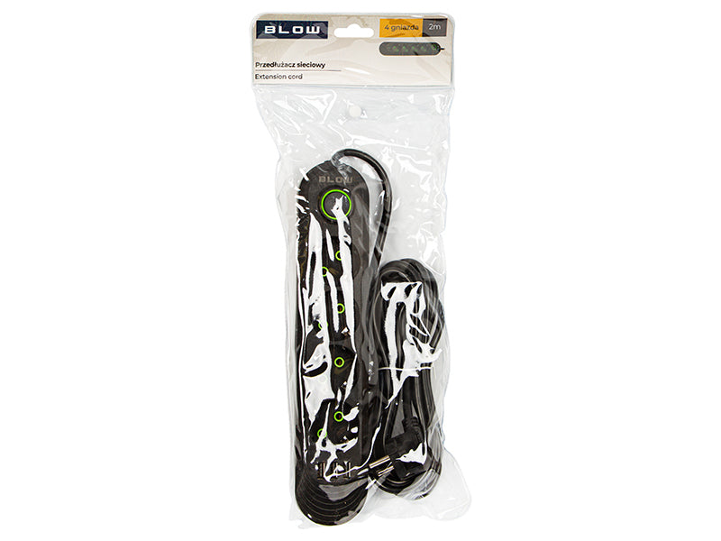 98-219# Tinklo pratęsėjas ps-420 4 lizdai 3xusb 2m juodas 3x1mm - gaukdaugiau.lt