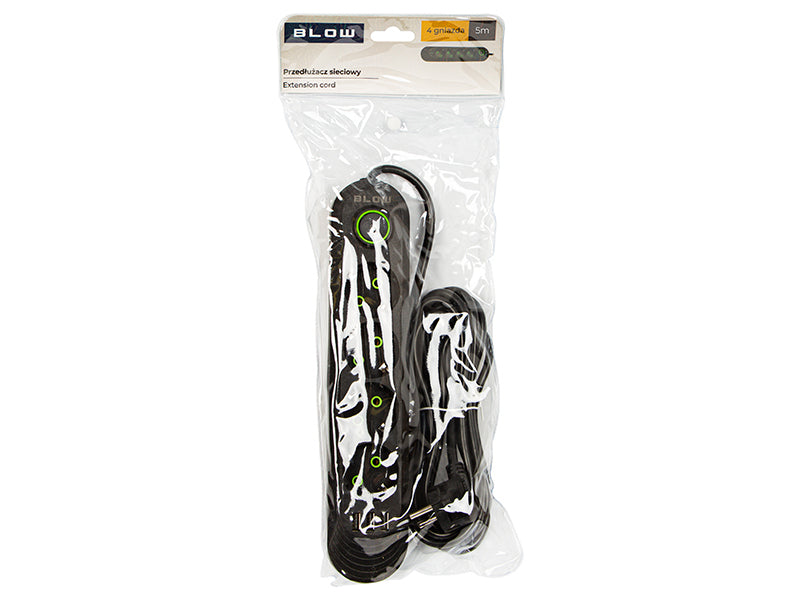 98-222# Tinklo pratęsėjas ps-450 4-lizdai 3xusb 5m juodas 2x1mm - gaukdaugiau.lt