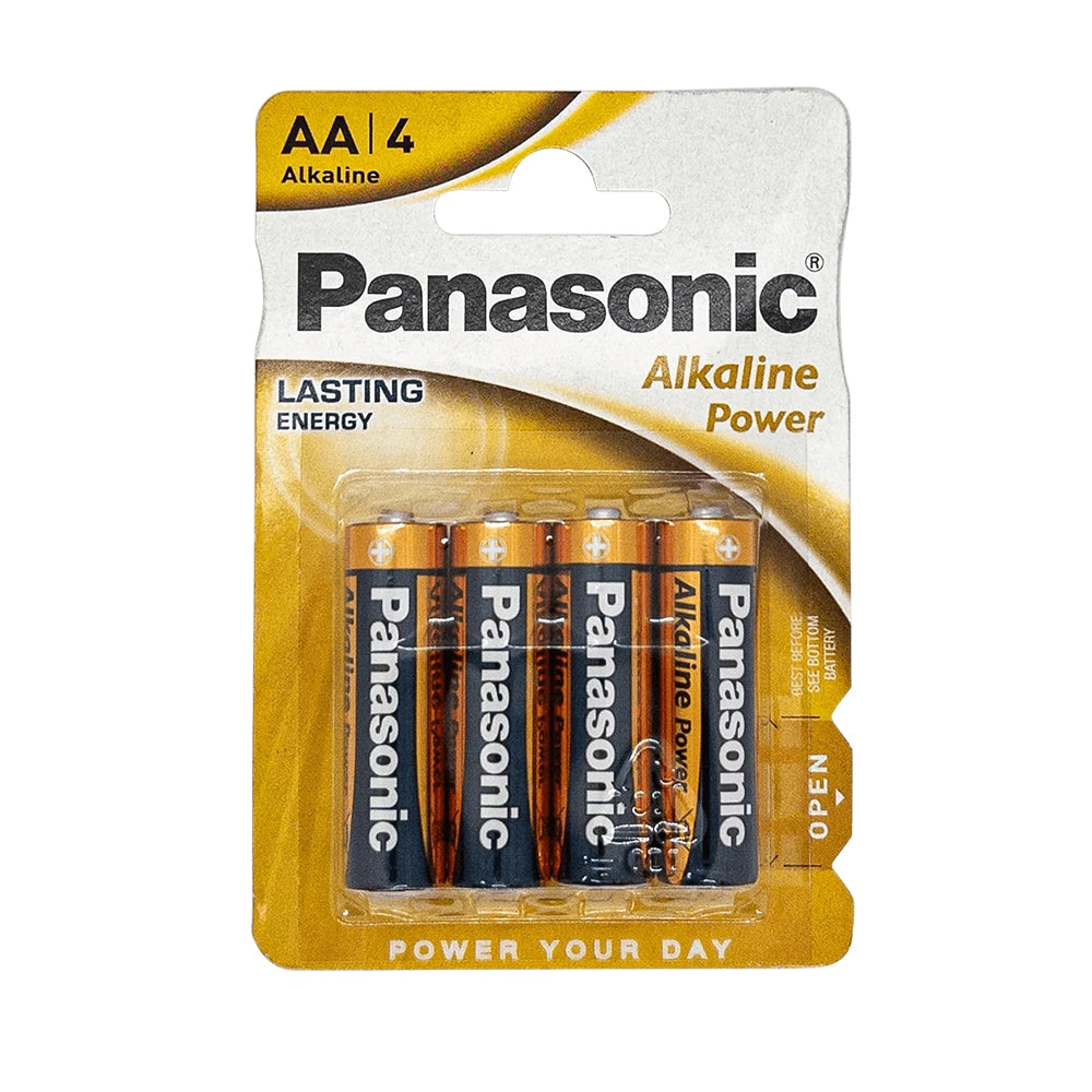 Panasonic Alkaline Power elementai / baterijos AA - x 4vnt. - gaukdaugiau.lt