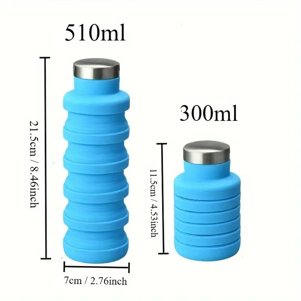 Silikoninė gertuvė 550ml. - Mėlyna - gaukdaugiau.lt