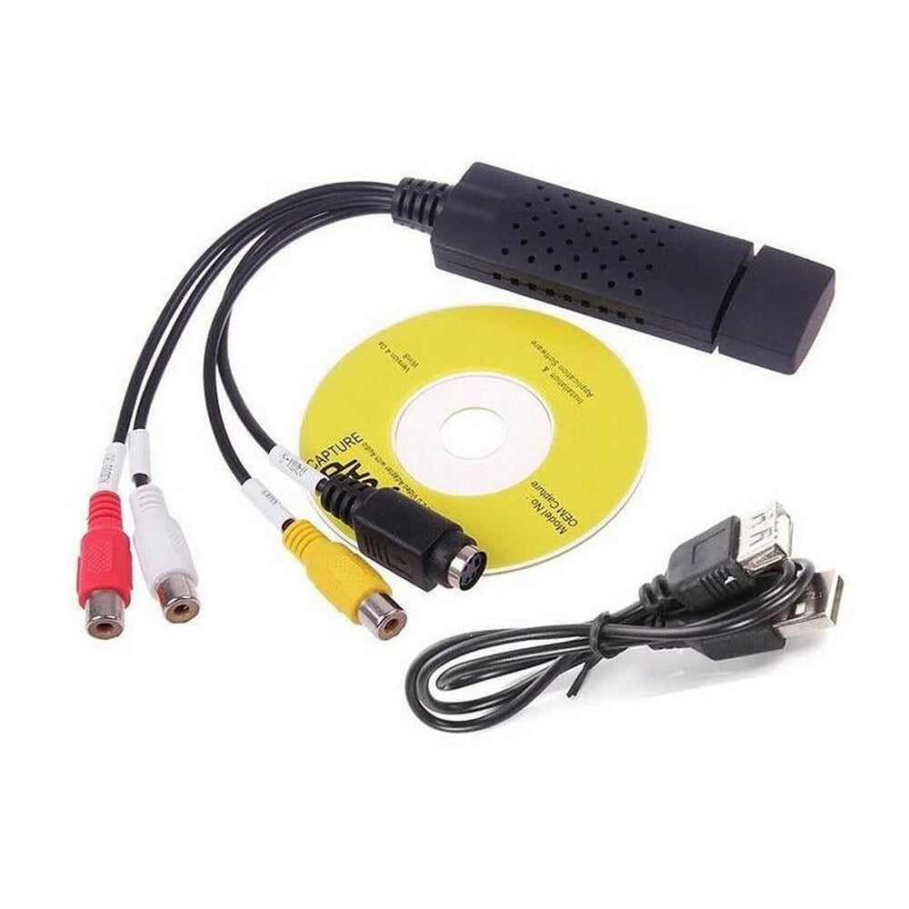 USB Video Adapteris (VHS VCR Video to PC DVD) OEM - gaukdaugiau.lt