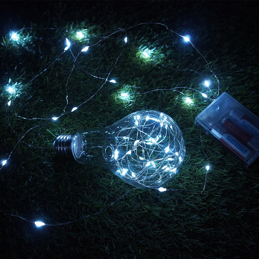 50 LED Girlianda, Šaltai Balta - gaukdaugiau.lt