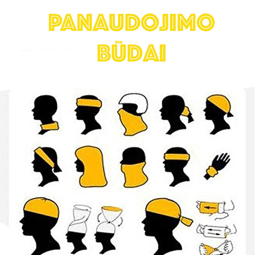 Veido kaukė apdangalas kaklo- Bandana - gaukdaugiau.lt