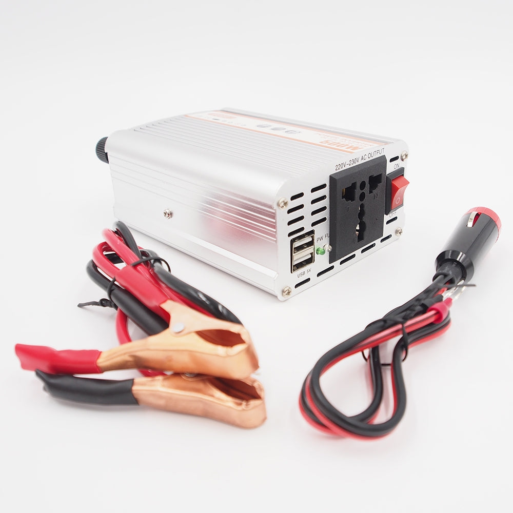 Įtampos keitiklis 12V-220V, 500W - gaukdaugiau.lt