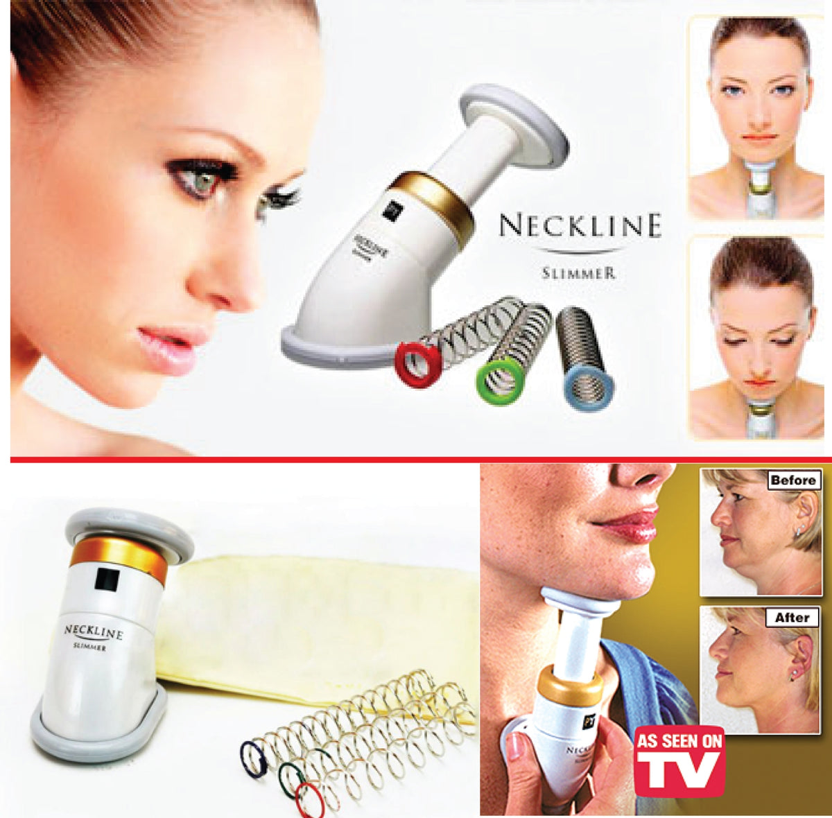Kaklo, smakro ir pagurklio masažuoklis-treniruoklis "Neckline Slimmer" - gaukdaugiau.lt