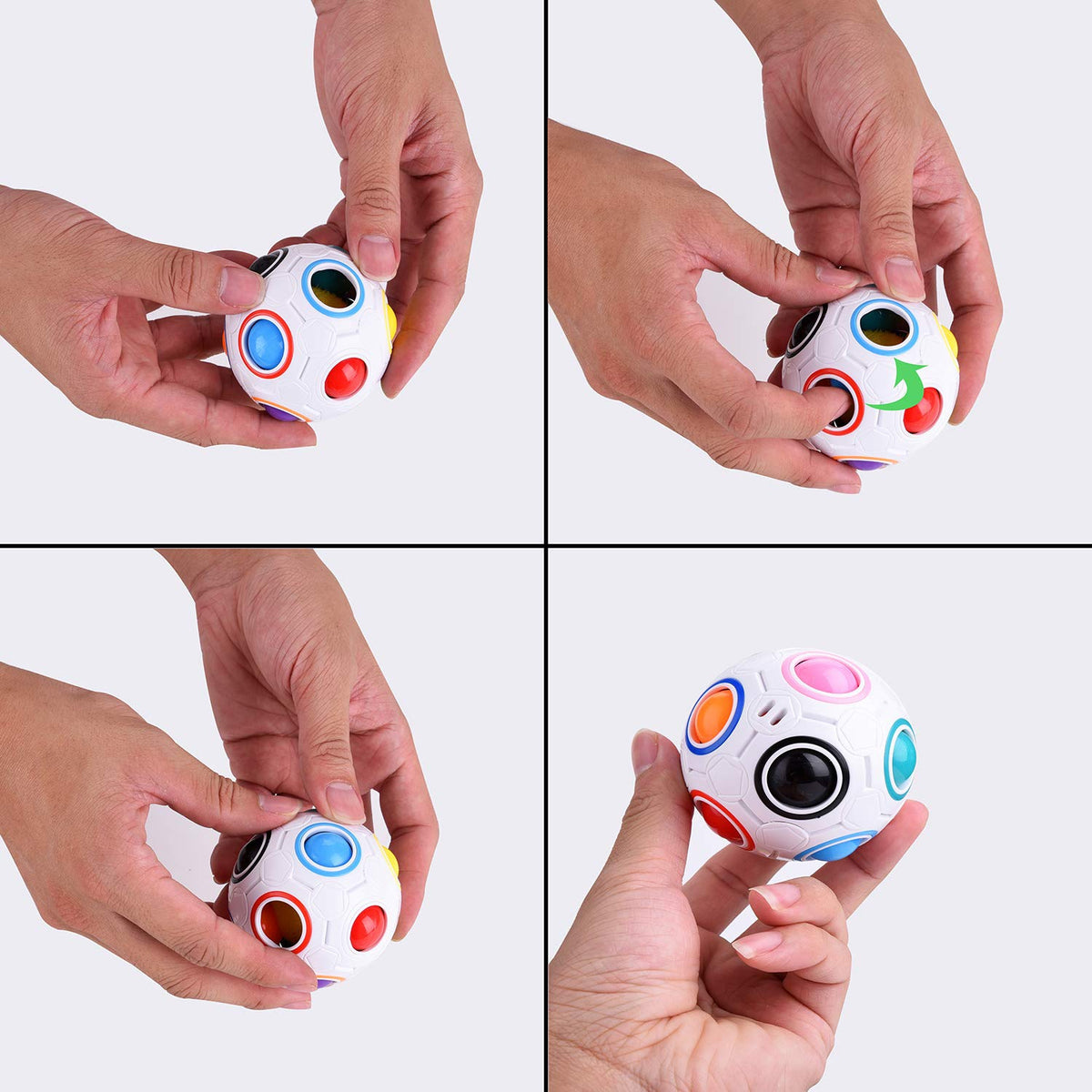 Kamuoliukas galvosūkis "Puzzle Magic Rainbow Ball" - gaukdaugiau.lt