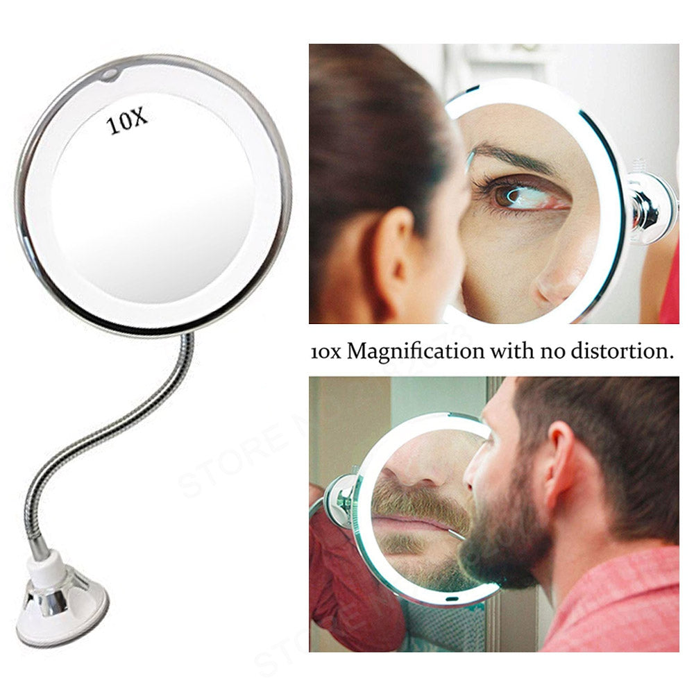 Kosmetinis veidrodis su LED apšvietimu Ultra Flexible Mirror - gaukdaugiau.lt