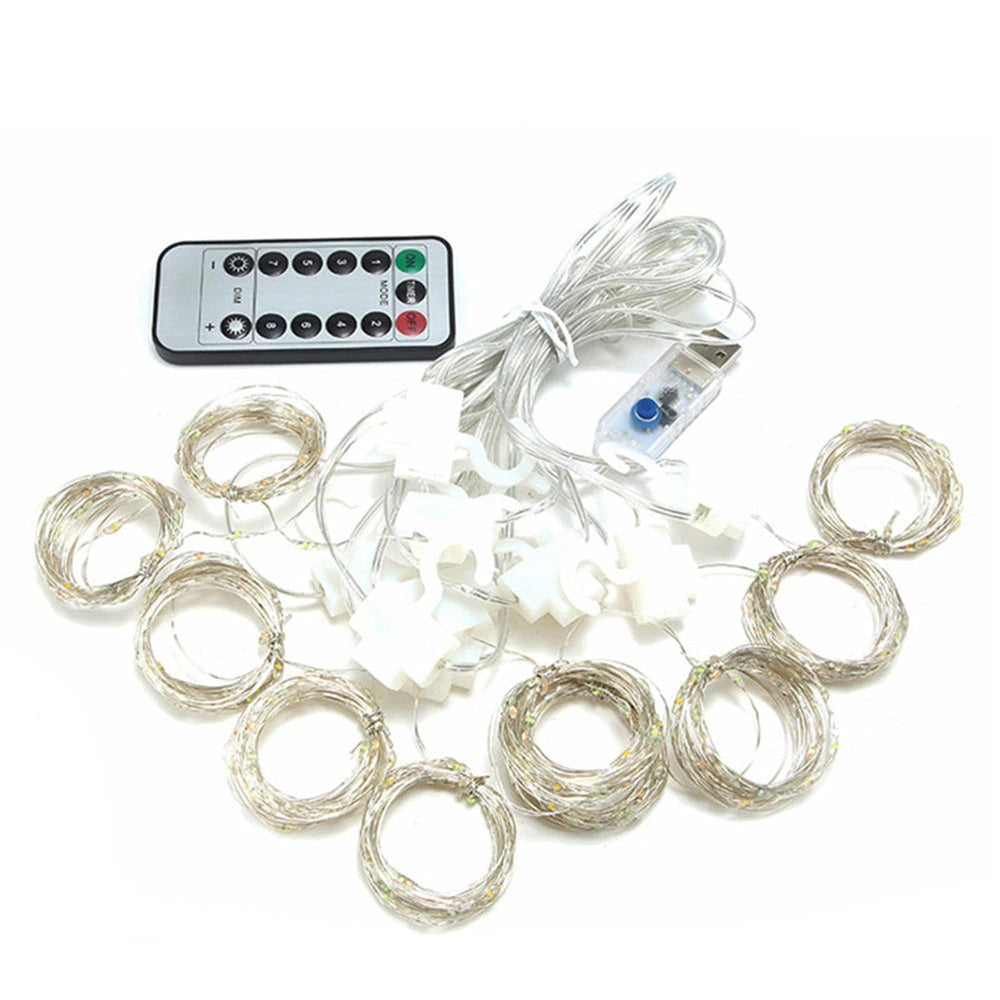 LED USB Užuolaida - Girlianda, mėlyna - gaukdaugiau.lt