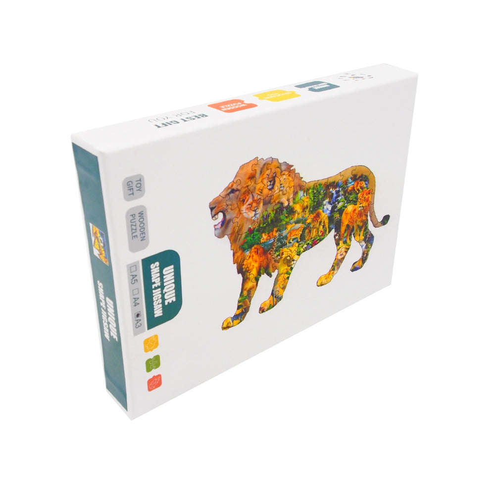 Medinė Dėlionė "`Liūtas" - gaukdaugiau.lt