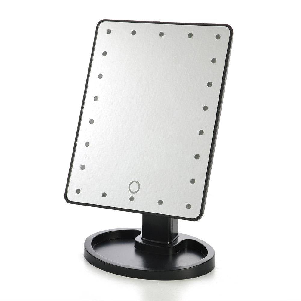 Pastatomas veidrodis su LED apšvietimu - Balta - gaukdaugiau.lt