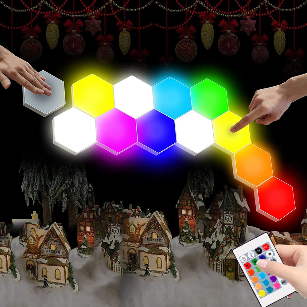 Šešiakampis modulinis LED šviestuvas - gaukdaugiau.lt