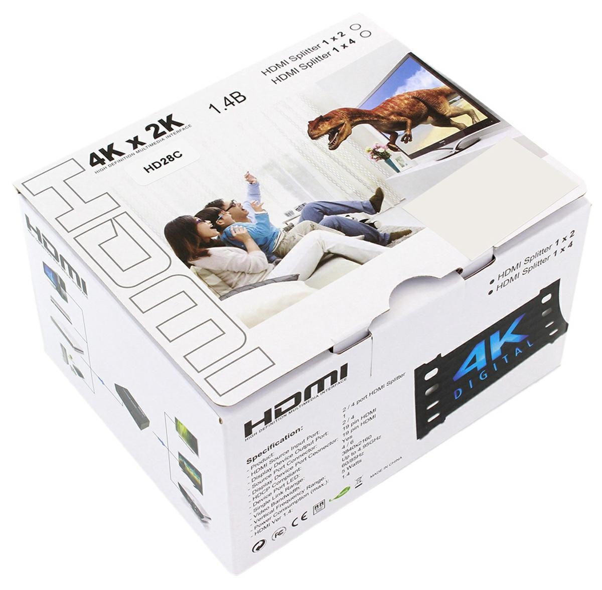 Skirstytuvas SPLITTER HDMI 1x2 4K - gaukdaugiau.lt