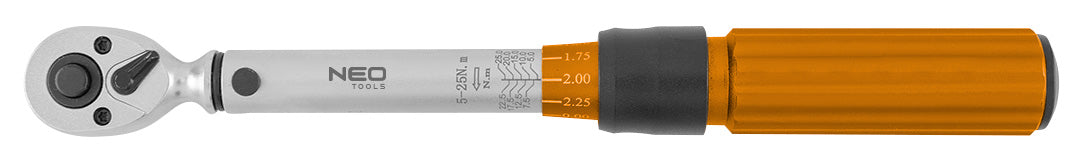 Dvipusis veržliaraktis 1/4", 5-25 Nm, 21 vnt. rinkinys. - gaukdaugiau.lt