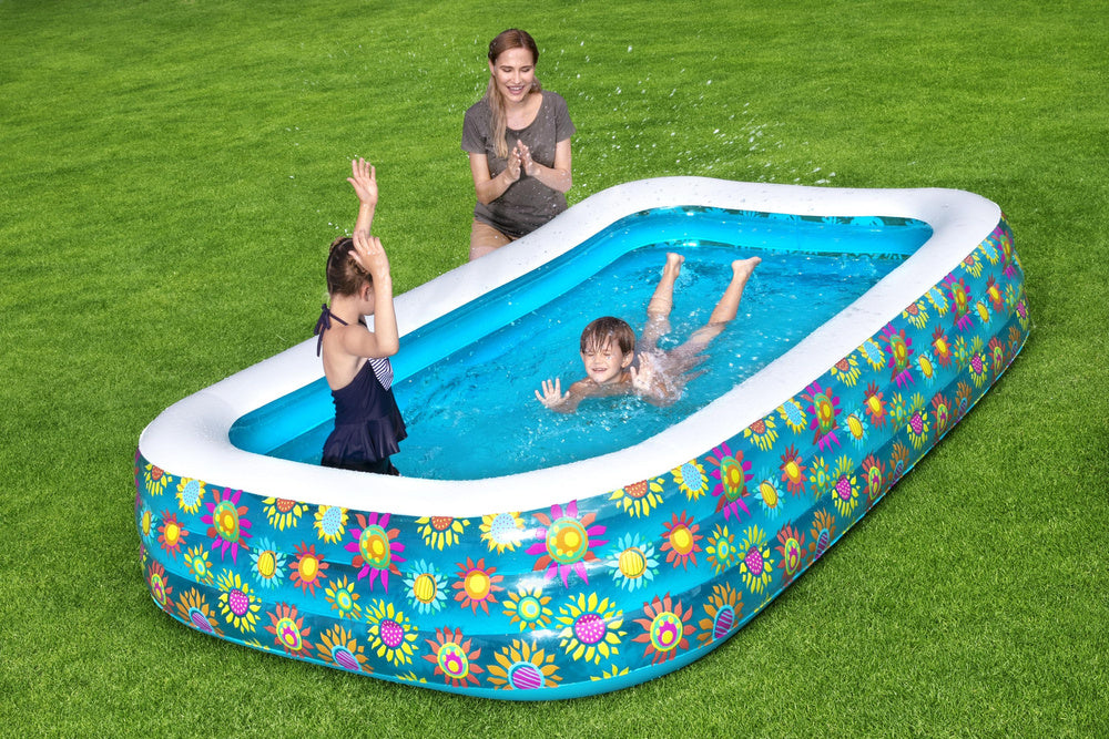 Pūstamasis baseinas Gėlės 305 x 183 x 56 cm PremiumLine 54121 - gaukdaugiau.lt