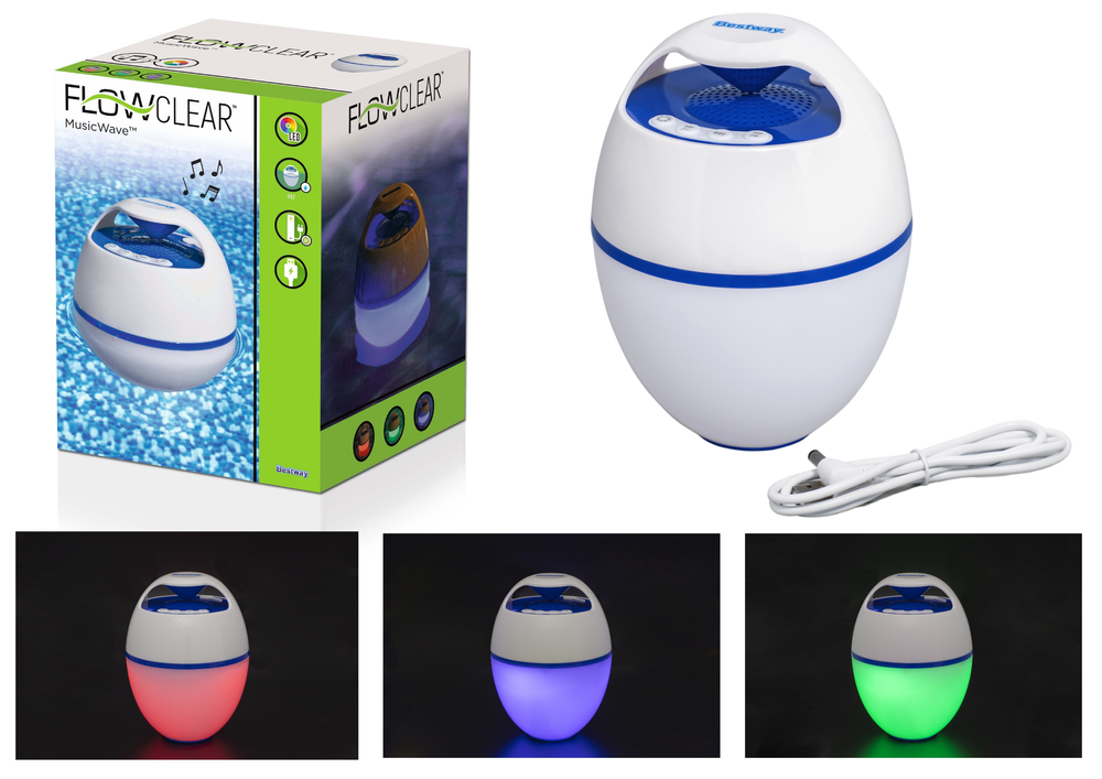 Plaukiantis Bluetooth garsiakalbis su LED PremiumLine 58700 - gaukdaugiau.lt