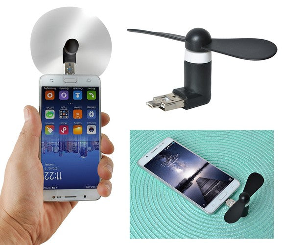 Mikro USB ventiliatorius juodas - gaukdaugiau.lt