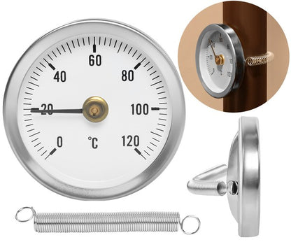 Ciferblatas Termometras Nerūdijančio Plieno 0-120°C - gaukdaugiau.lt