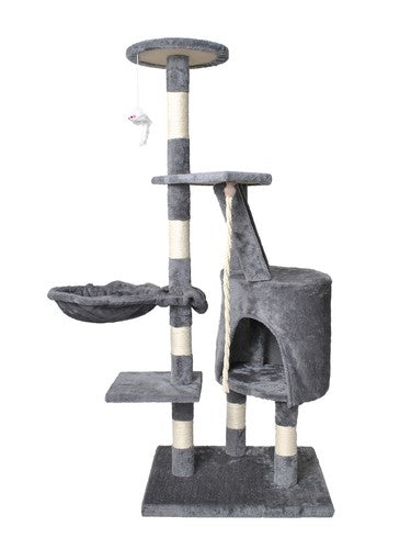 Katės medis 118 cm, pilkas - gaukdaugiau.lt
