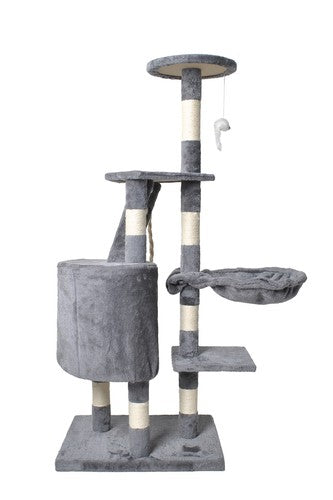 Katės medis 118 cm, pilkas - gaukdaugiau.lt