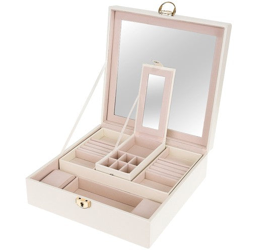 Papuošalų dėžutė - balta BeautyPro - gaukdaugiau.lt
