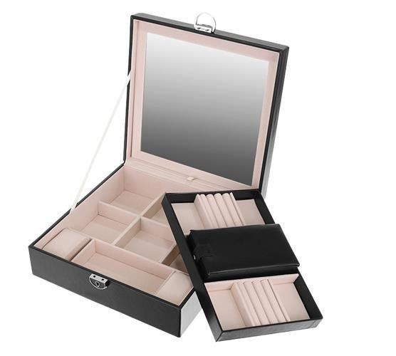 Papuošalų dėžutė - juoda BeautyPro - gaukdaugiau.lt
