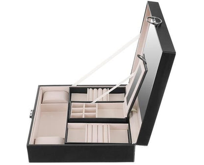 Papuošalų dėžutė - juoda BeautyPro - gaukdaugiau.lt