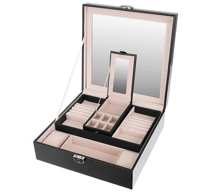 Papuošalų dėžutė - juoda BeautyPro - gaukdaugiau.lt