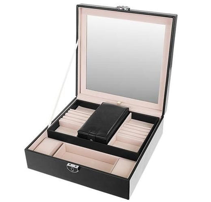 Papuošalų dėžutė - juoda BeautyPro - gaukdaugiau.lt