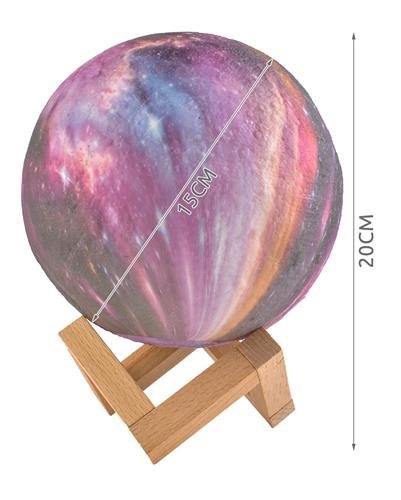 Naktinė lempa mėnulis 15cm 16 spalvų - gaukdaugiau.lt