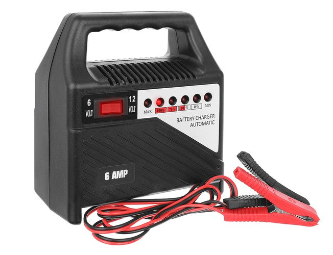 Automatinis Akumuliatoriaus Įkroviklis 12V 6A Su LED Indikatoriumi - gaukdaugiau.lt