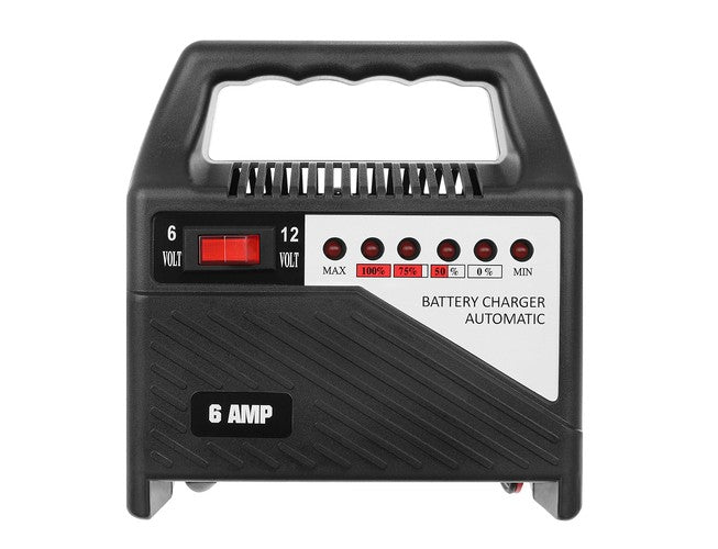 Automatinis Akumuliatoriaus Įkroviklis 12V 6A Su LED Indikatoriumi - gaukdaugiau.lt
