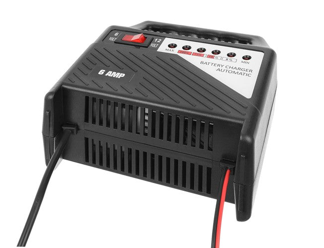 Automatinis Akumuliatoriaus Įkroviklis 12V 6A Su LED Indikatoriumi - gaukdaugiau.lt
