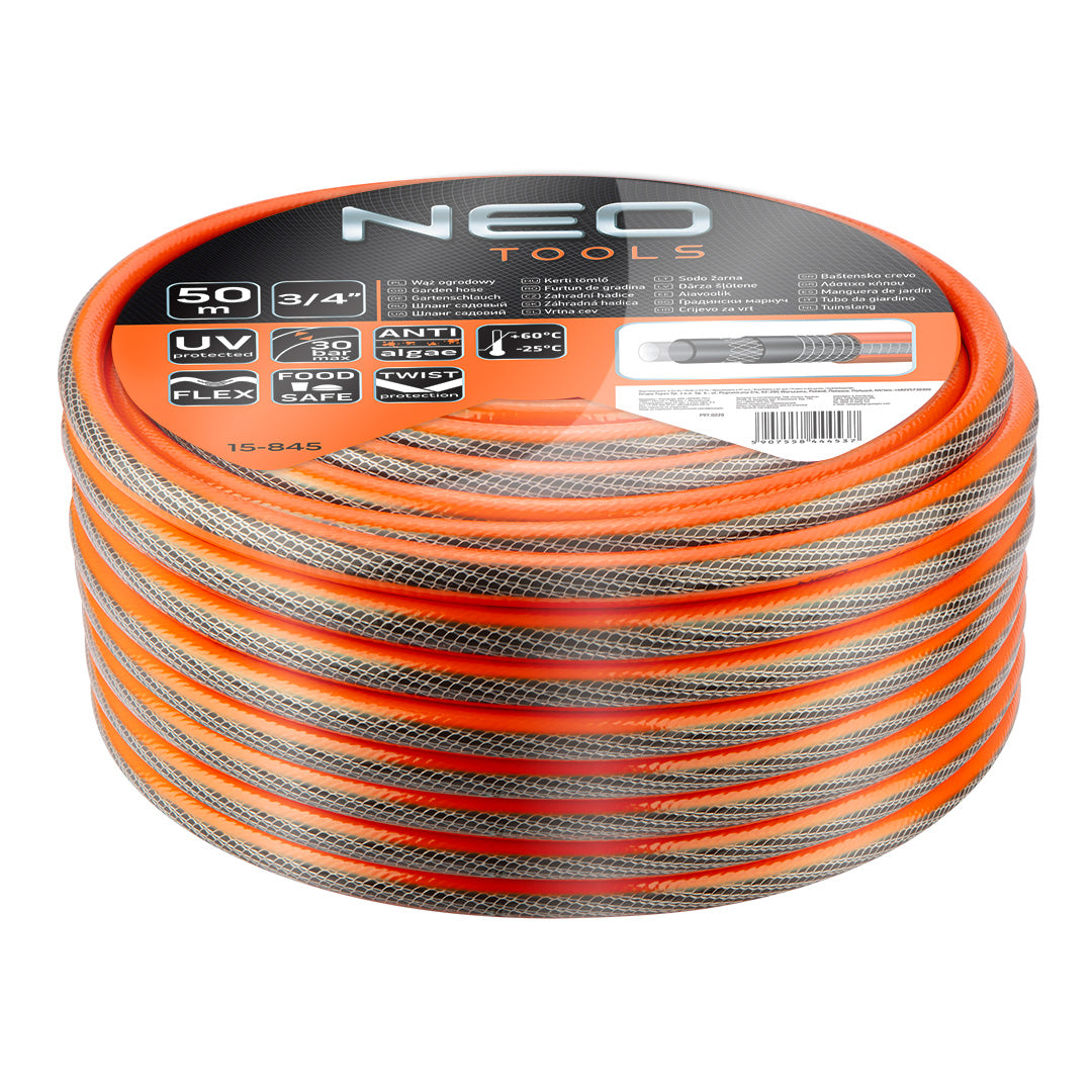 Sodinė vamzdis 3/4"x50m, 6 sluoksnių NEO PROFESSIONAL - gaukdaugiau.lt