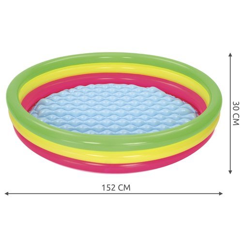 Pūstamasis vaivorykštės baseinas 152cm PremiumLine 51103 - gaukdaugiau.lt