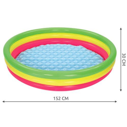 Pūstamasis vaivorykštės baseinas 152cm PremiumLine 51103 - gaukdaugiau.lt