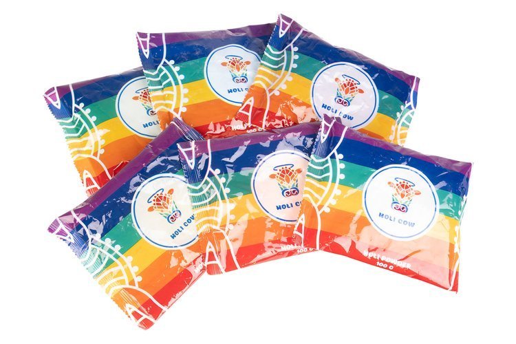 Spalvinga Holi pudra - rinkinys 6x100g - gaukdaugiau.lt