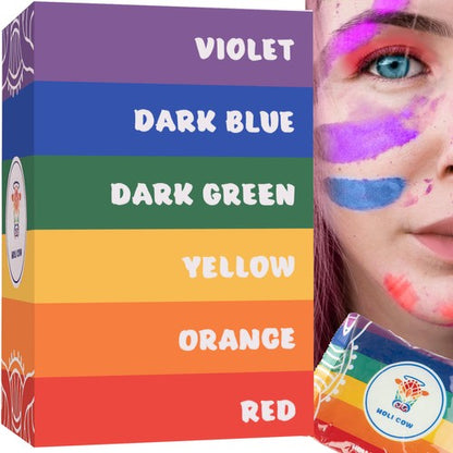 Spalvinga Holi pudra - rinkinys 6x100g - gaukdaugiau.lt