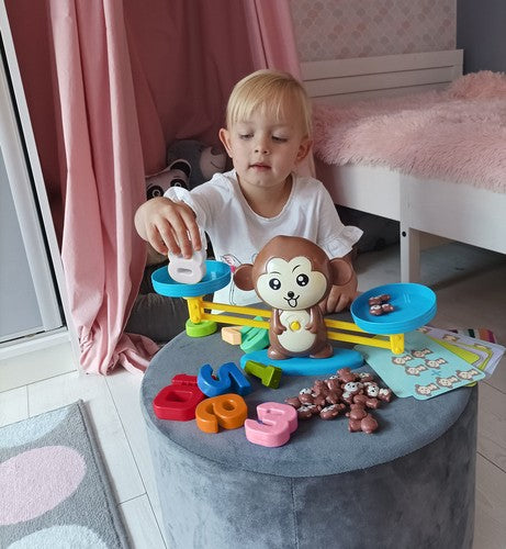 Mokomasis beždžionių žaidimas – svarstyklės - gaukdaugiau.lt
