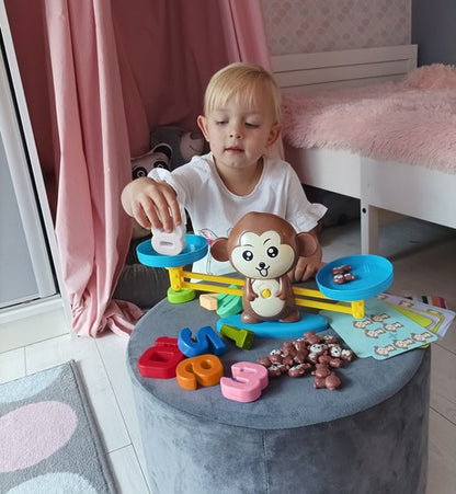 Mokomasis beždžionių žaidimas – svarstyklės - gaukdaugiau.lt