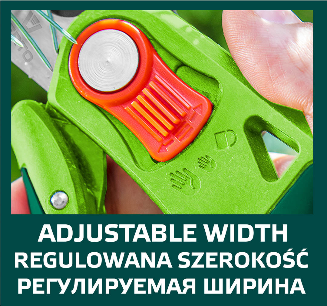 Sodo priekalo gyvatvorė, reguliuojamas atstumas, pjovimo skersmuo 12 mm - gaukdaugiau.lt