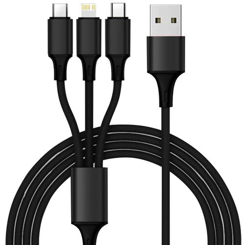 4x USB Automobilinis Įkroviklis + Laidas Su Greitu Įkrovimu - gaukdaugiau.lt