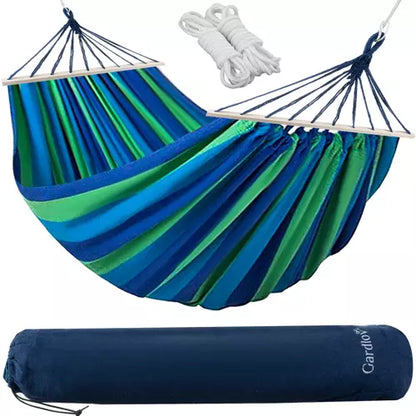 Sodo hamakas dviems žmonėms 260x160cm Premium - gaukdaugiau.lt