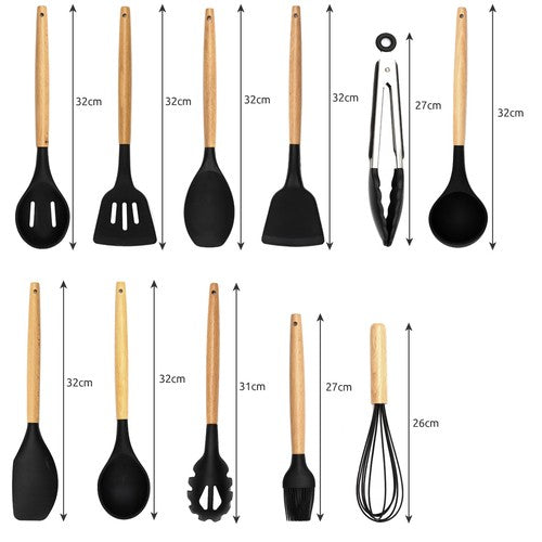Virtuvės reikmenys - rinkinyje 12 vnt. - gaukdaugiau.lt