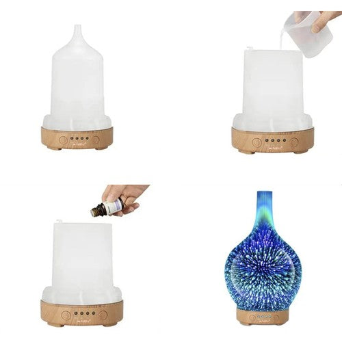 Aroma difuzorius - drėkintuvas 100ml - gaukdaugiau.lt