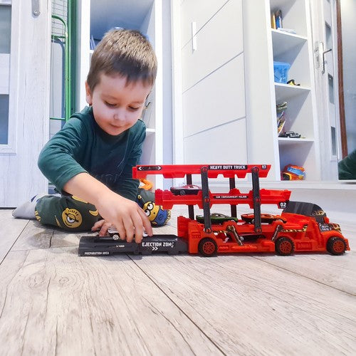 TIR sunkvežimio komplektas su 6 automobiliais - gaukdaugiau.lt