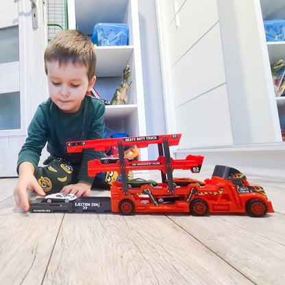 TIR sunkvežimio komplektas su 6 automobiliais - gaukdaugiau.lt