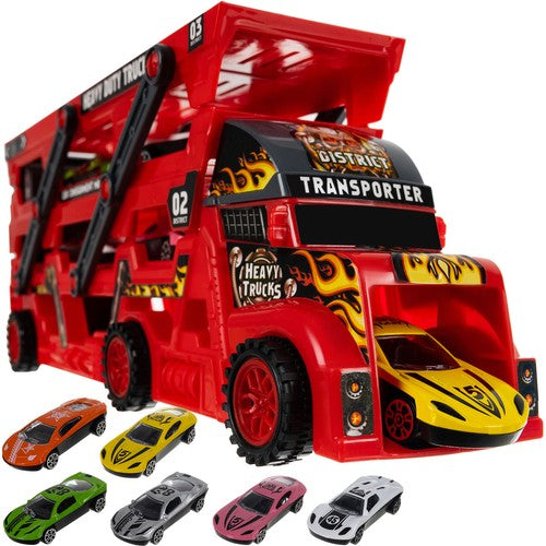 TIR sunkvežimio komplektas su 6 automobiliais - gaukdaugiau.lt