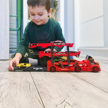 TIR sunkvežimio komplektas su 6 automobiliais - gaukdaugiau.lt