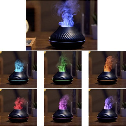 Aroma difuzorius - drėkintuvas 130ml su ugnies efektu - gaukdaugiau.lt